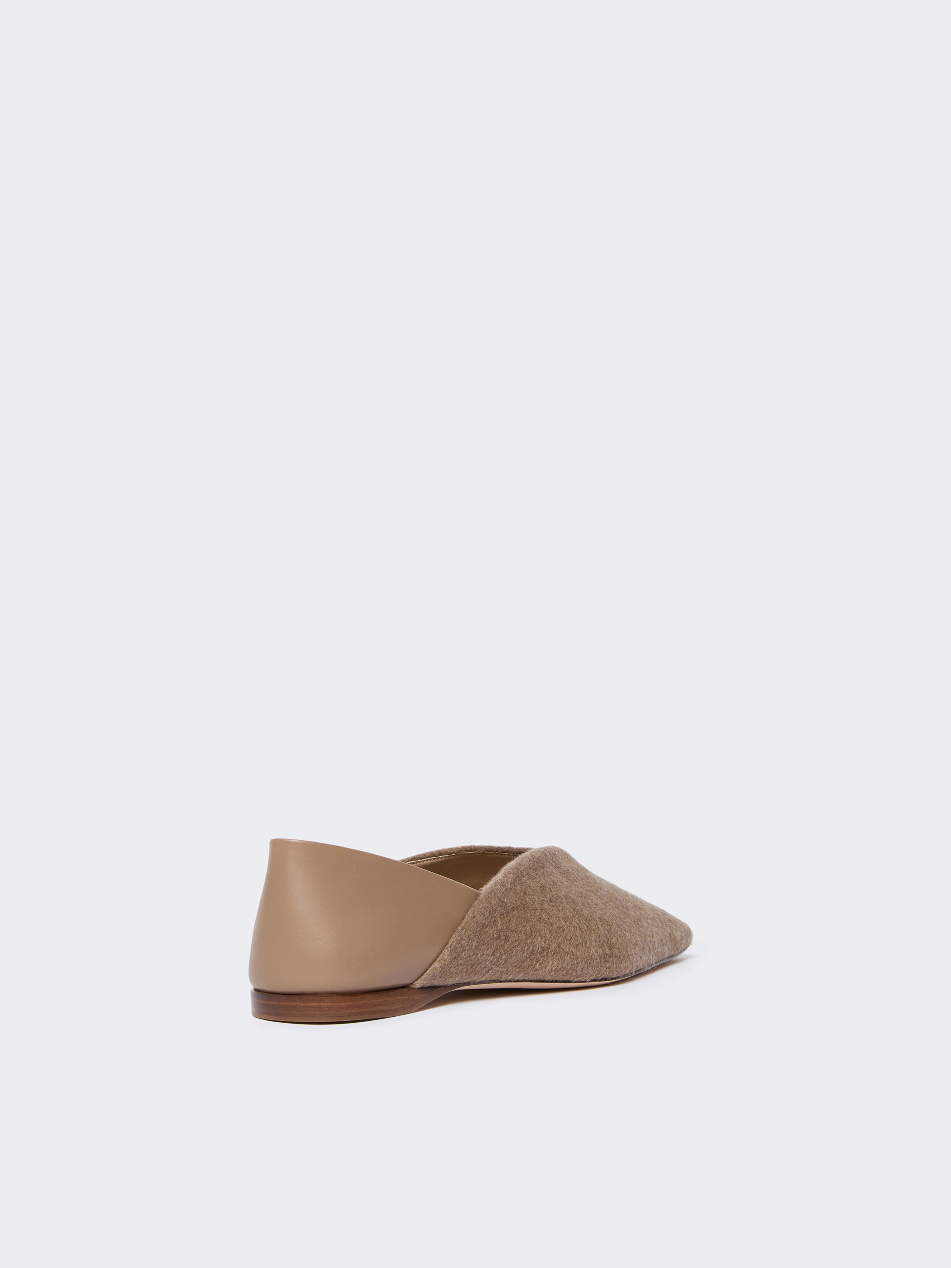 SQUAREFLATWS Cashmere and leather ballerinas - 3