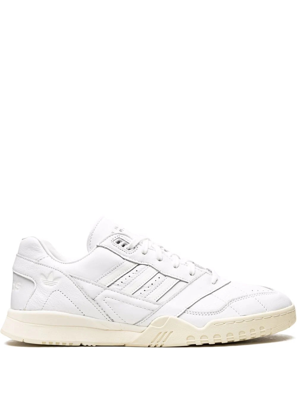 white AR leather low top sneakers - 2