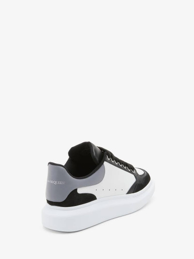 Alexander McQueen Men's Oversized Sneaker in Black/white/grey outlook