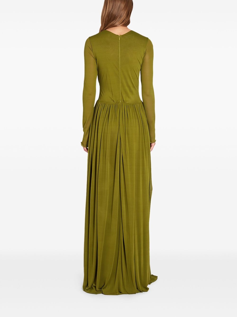 draped maxi dress - 3