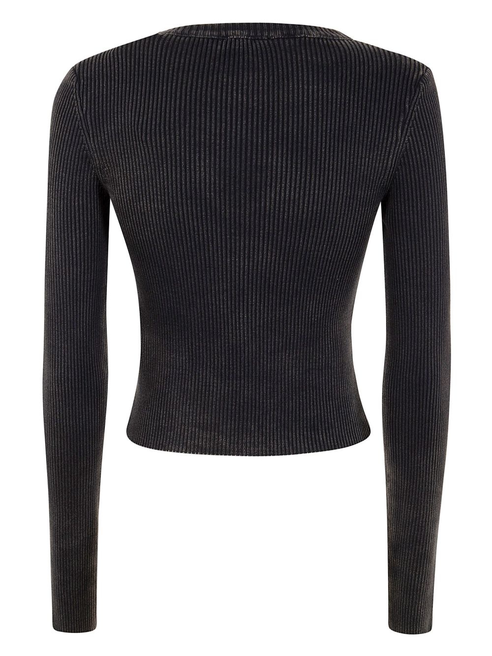 ribbed knit top - 2