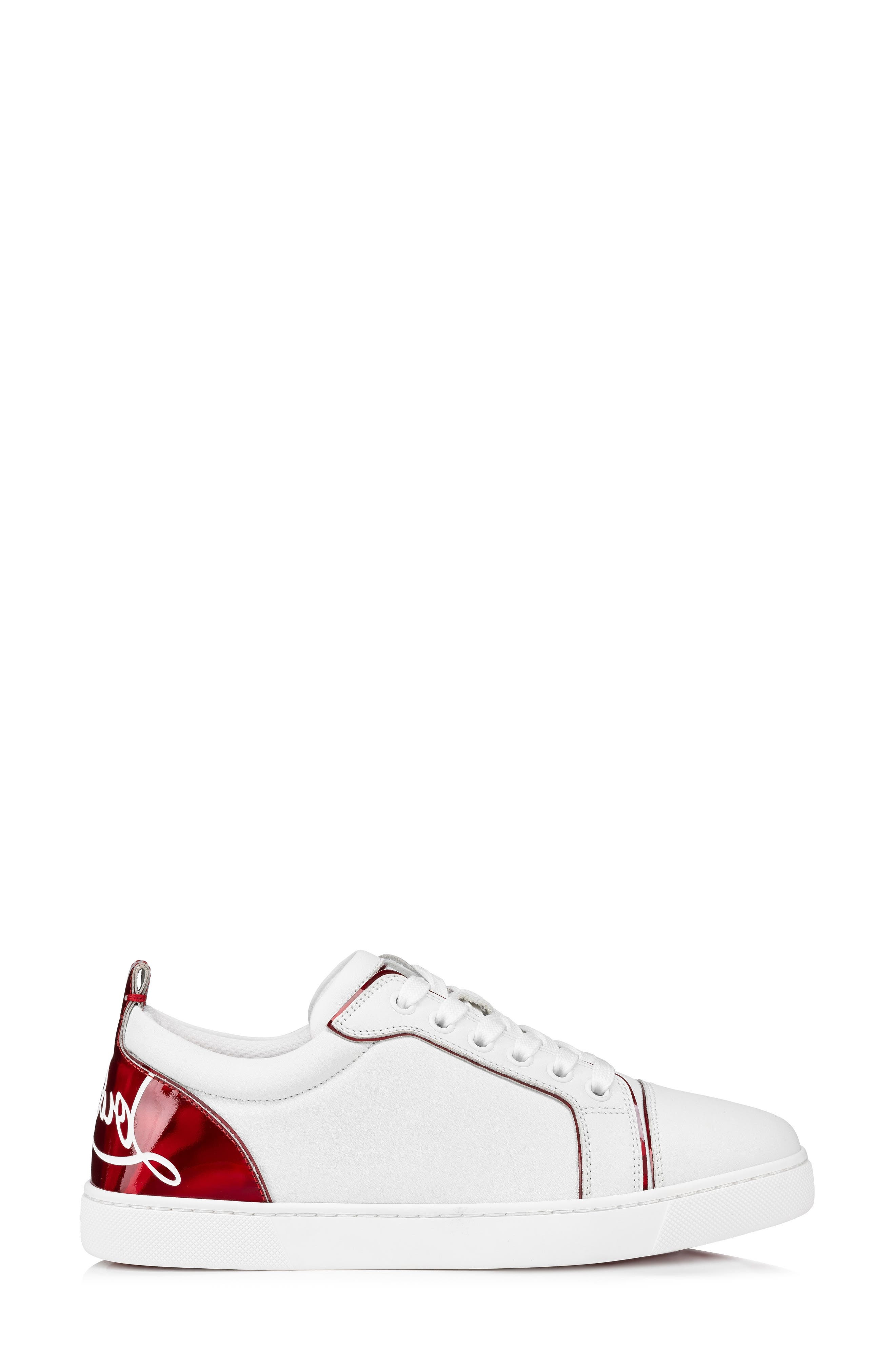 Christian Louboutin Fun Louis Sneaker in White/Loubi at Nordstrom - 2