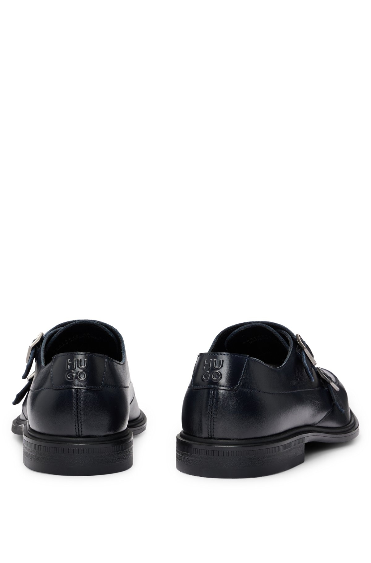 DOUBLE-MONK SHOES IN LEATHER WITH LOGO - 5