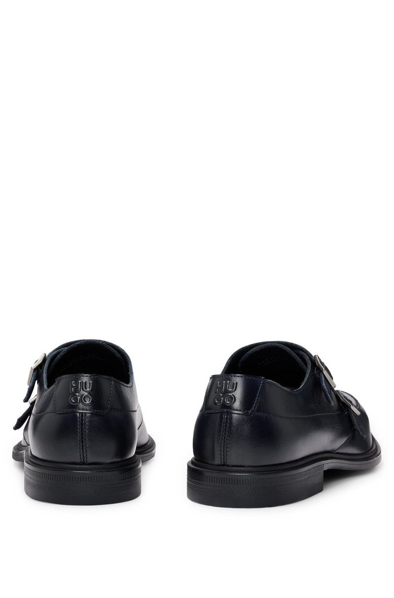 DOUBLE-MONK SHOES IN LEATHER WITH LOGO 5