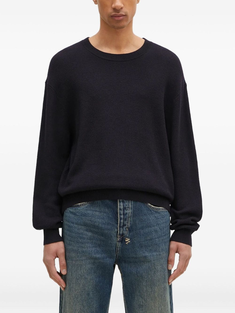 ribbed-knit crew-neck sweater 1