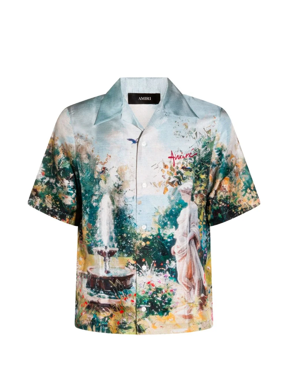 buttoned floral print shirt - 1