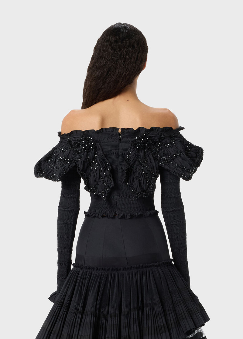TAFFETA TOP WITH BUTTERFLIES 3