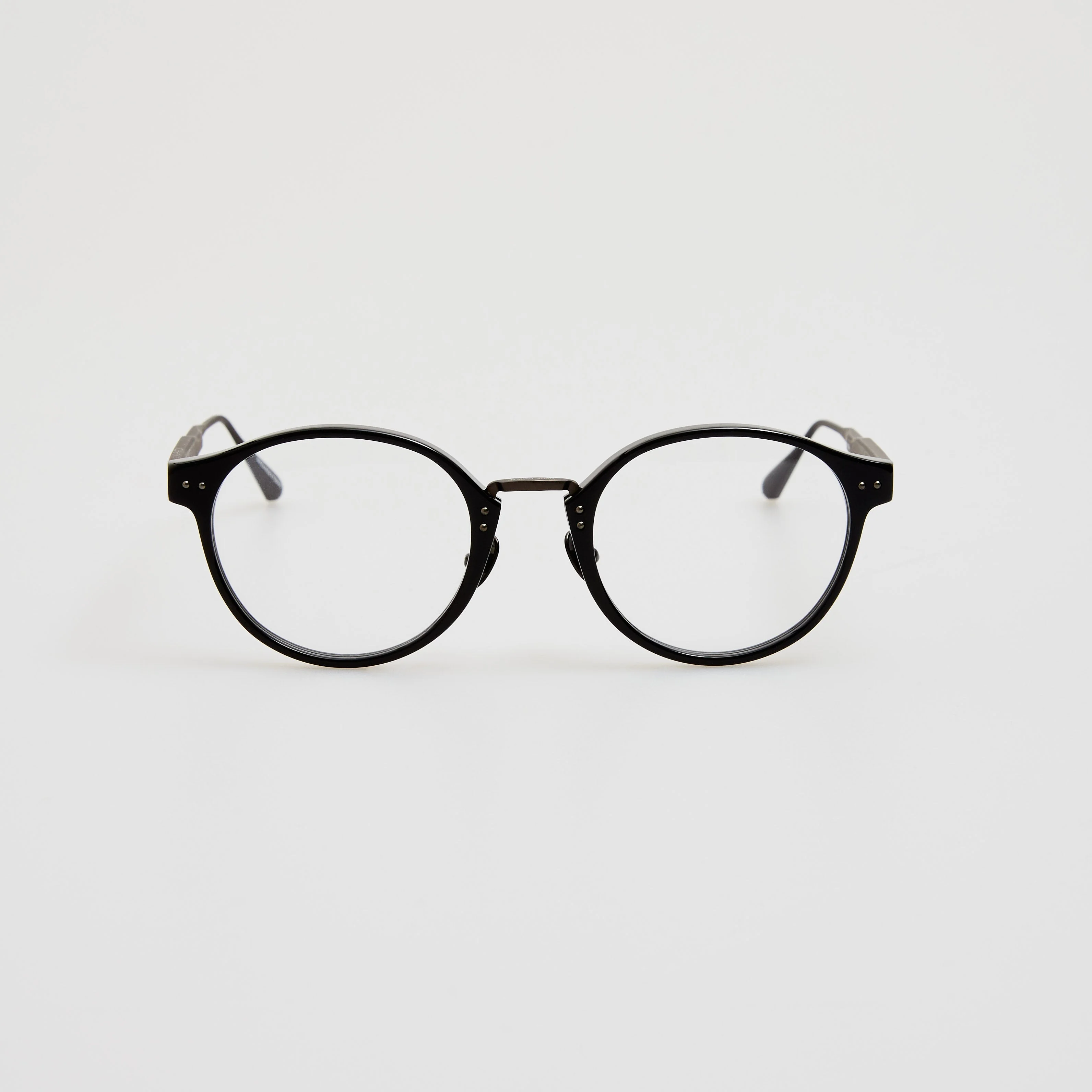 Marco Oval Optical Frame in Black and Matt Nickel - 1