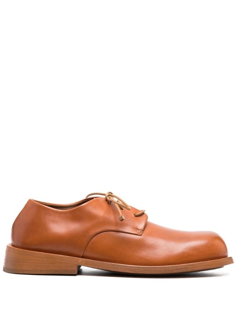 lace-up leather oxford shoes - 1