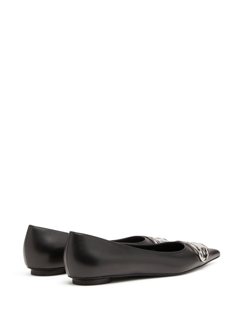 D-venus leather ballerina shoes - 3