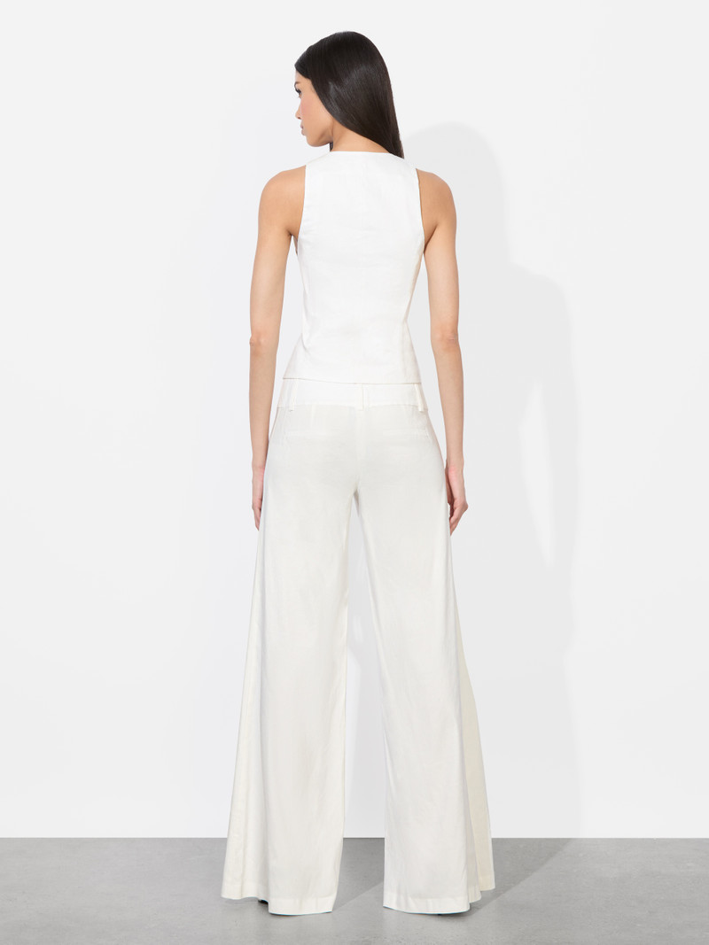 Alice + Olivia MAZIE LINEN VEST outlook