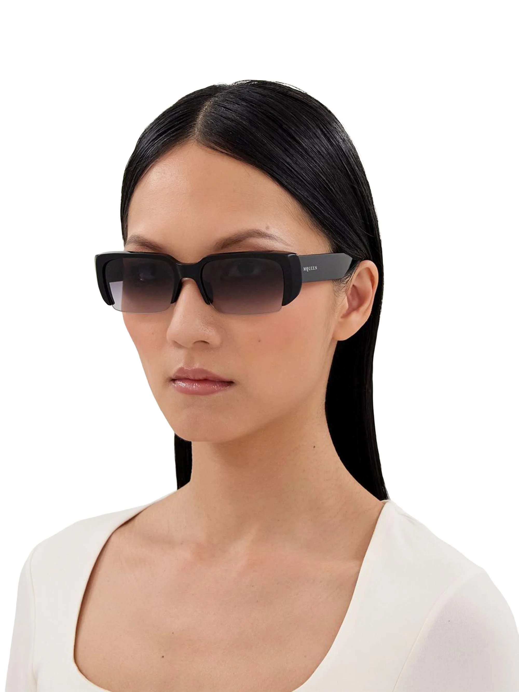 Men's Horizon 56MM Rectangular Sunglasses - Black - 1