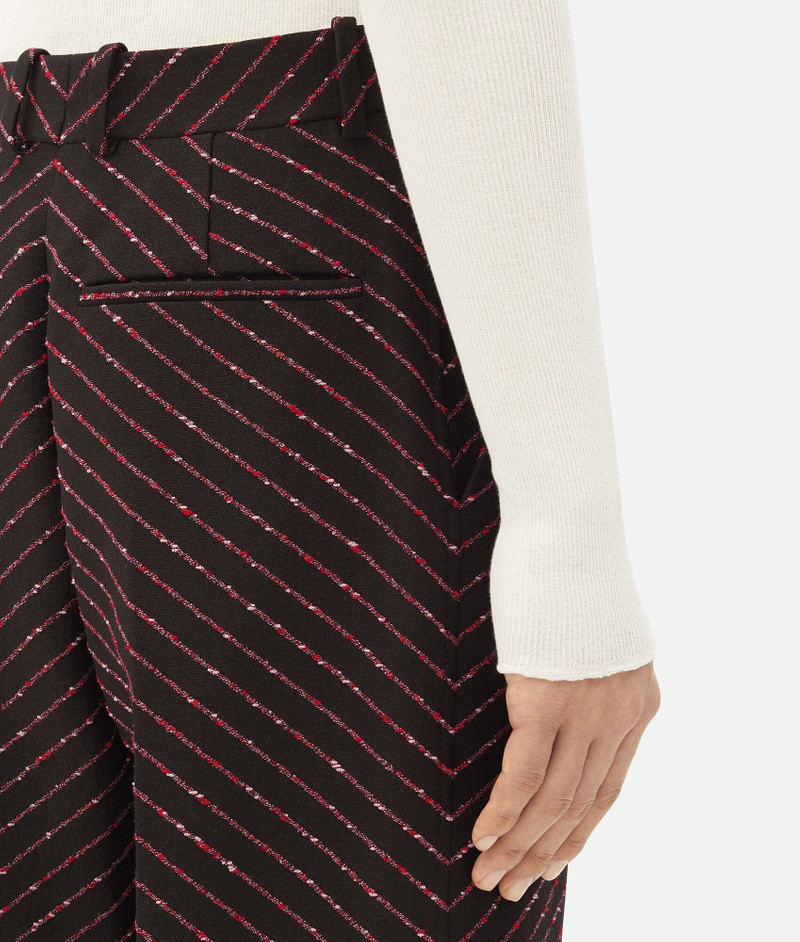 Diagonal Boucle Pinstripe Trousers 5