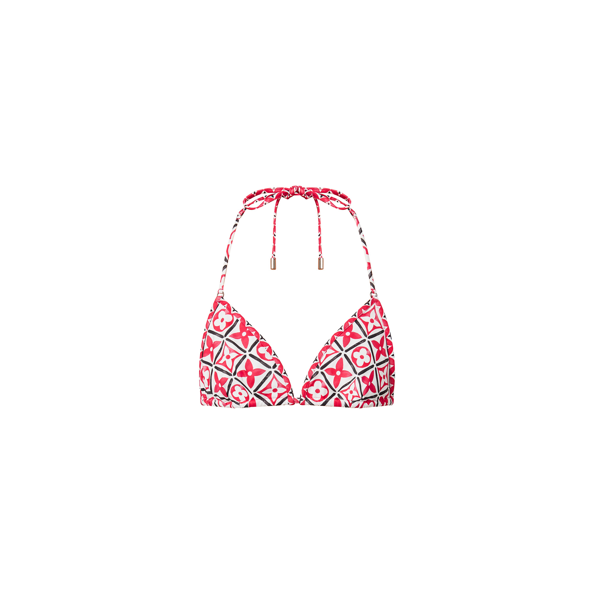 Monogram Flower Tile Bikini Top - 1
