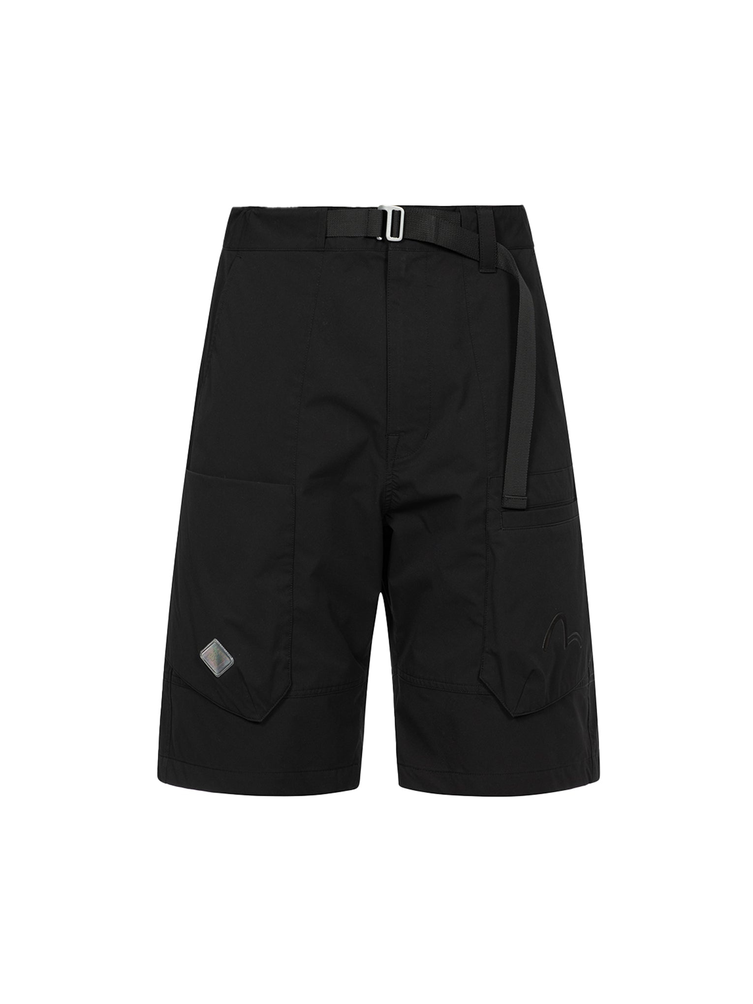 Dyed Reflective Multi-Print Regular Fit Cargo Shorts - 11