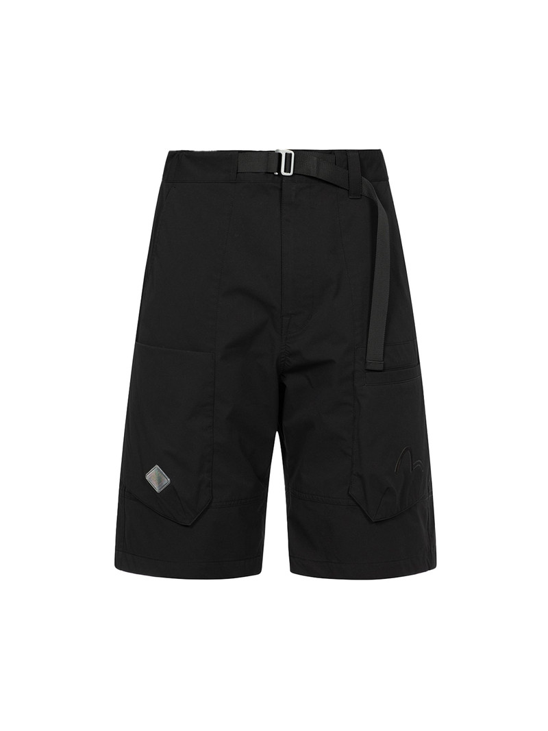 Dyed Reflective Multi-Print Regular Fit Cargo Shorts 11