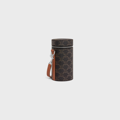 CELINE VERTICAL CYLINDER in Triomphe Canvas and calfskin outlook