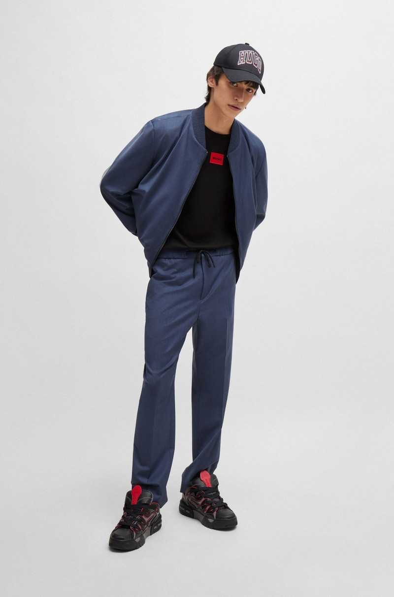 HUGO COTTON-JERSEY T-SHIRT WITH LOGO LABEL outlook