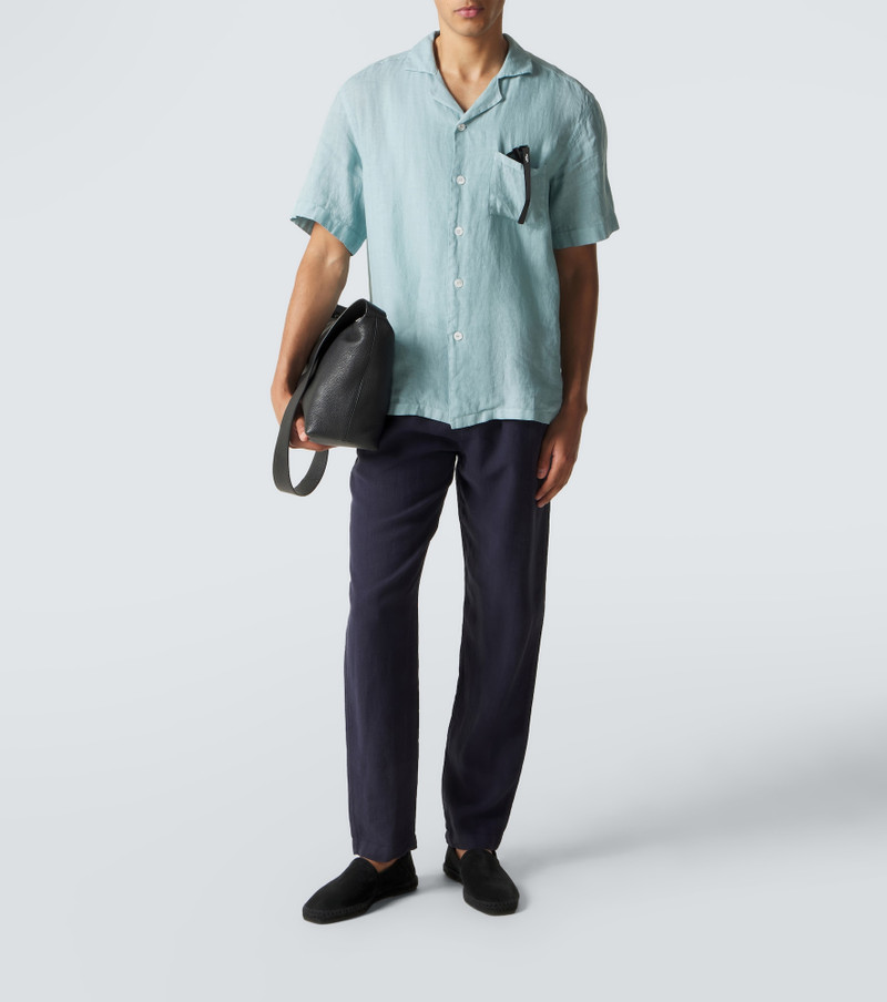 THOM SWEENEY Linen straight pants outlook
