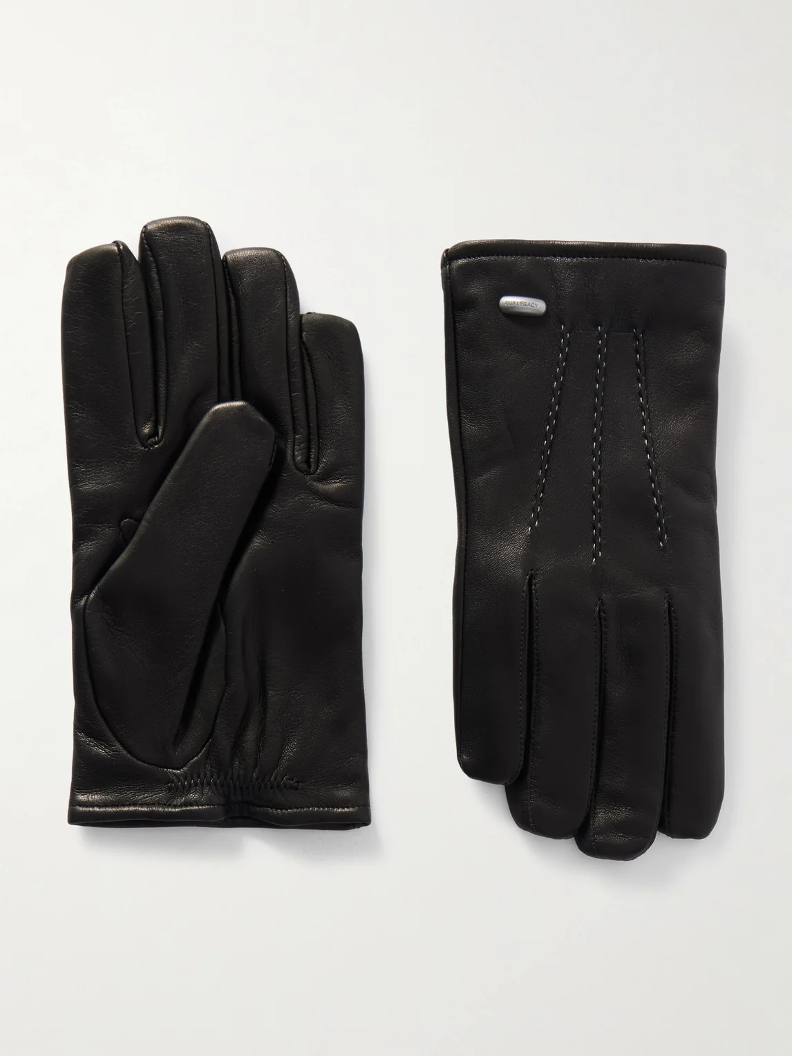 His Leather Gloves - 1