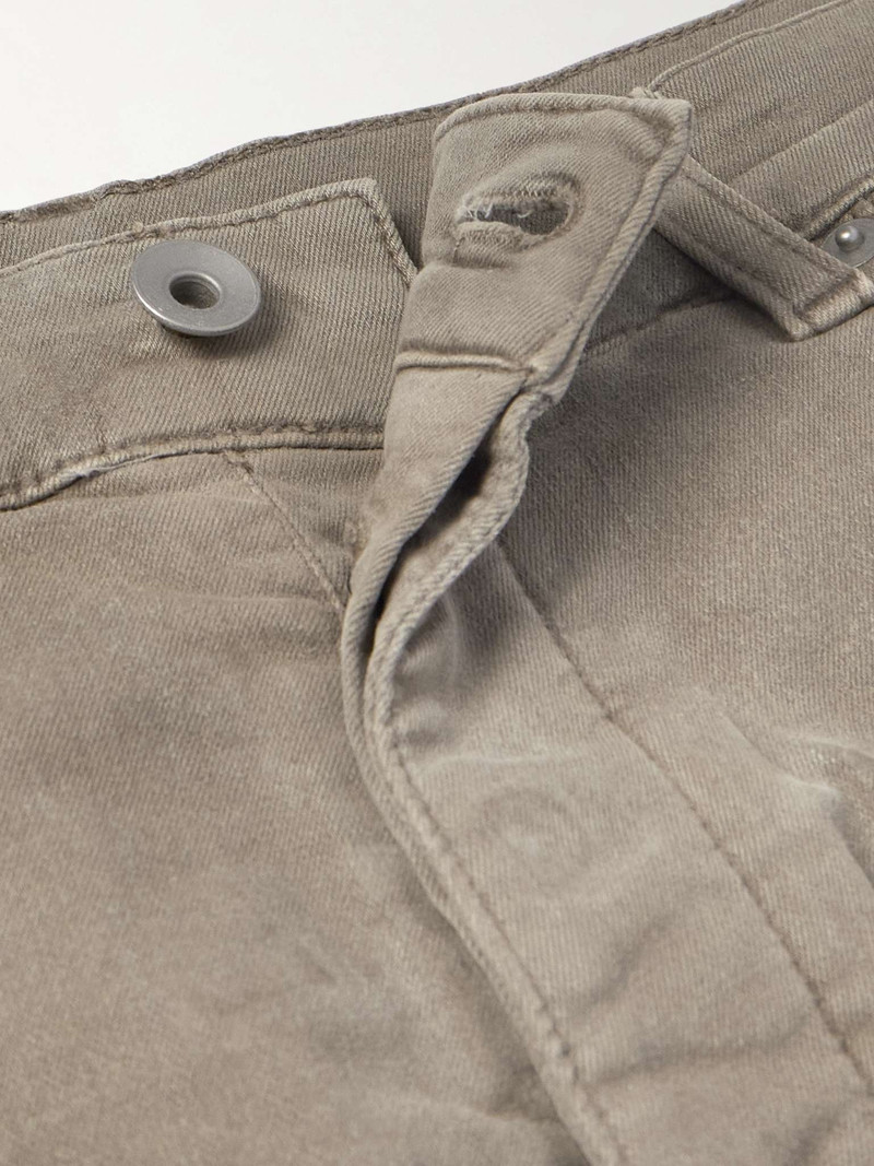 Bolan Banana Slim-Fit Straight-Leg Zip-Detailed Waxed Jeans 3