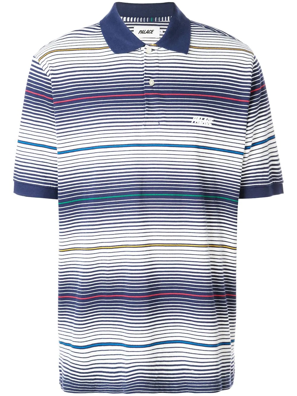 striped polo shirt - 1