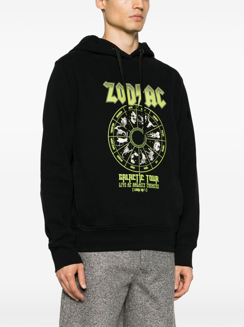 zodiac-print cotton hoodie 3
