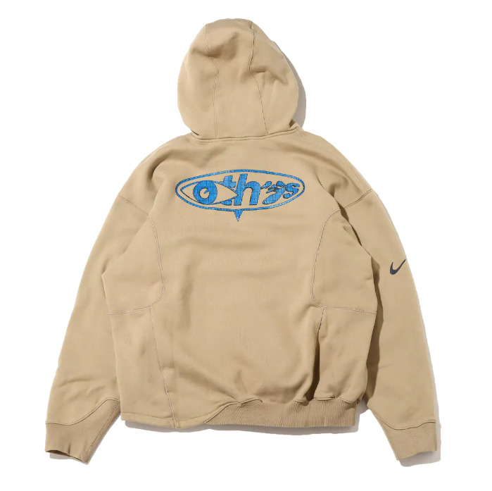 Nike x OFF-WHITE Fleece Hoodie 'Khaki' DN1760-247 - 2