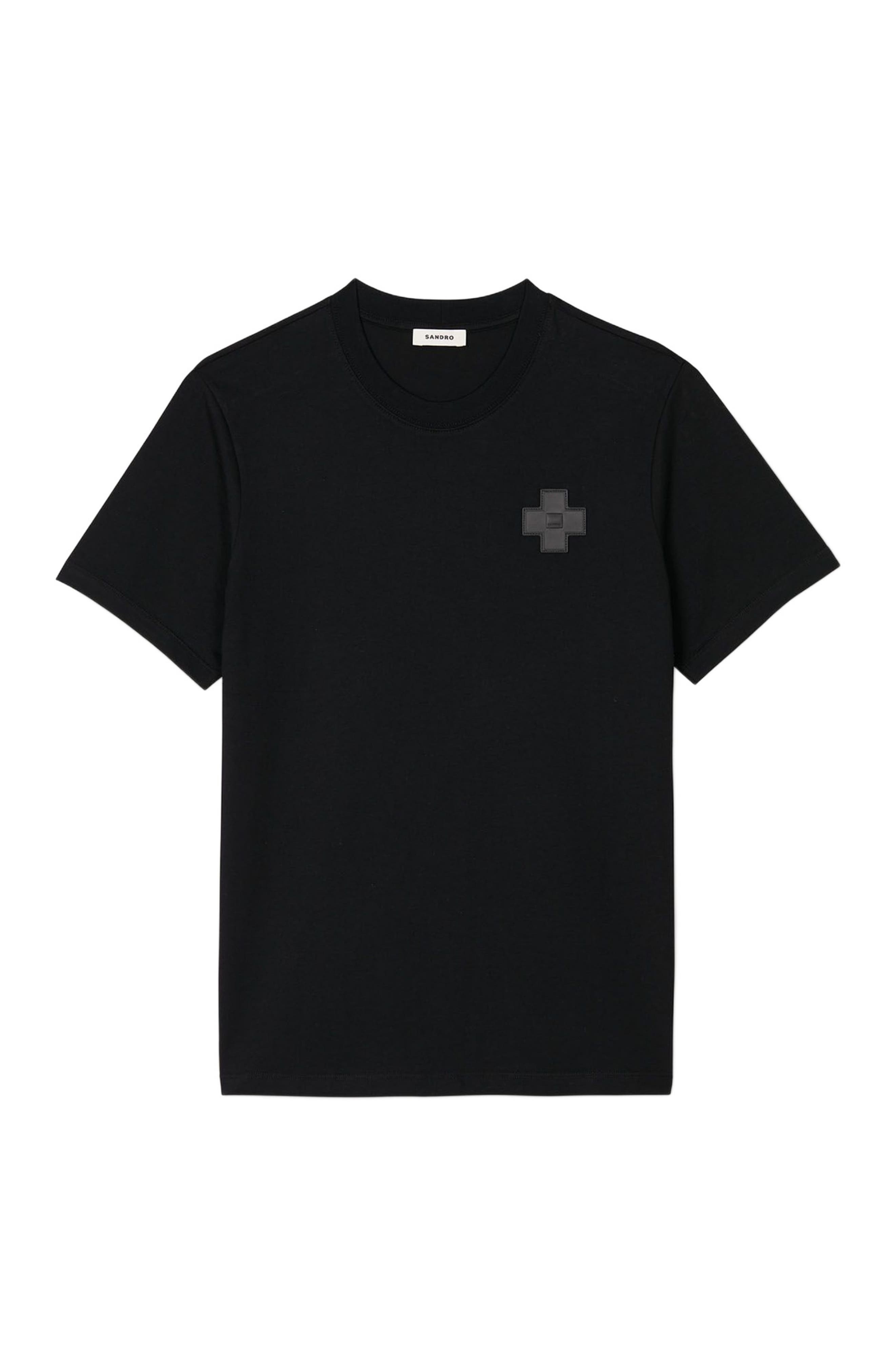 SANDRO Cross T-shirt in Black at Nordstrom - 5