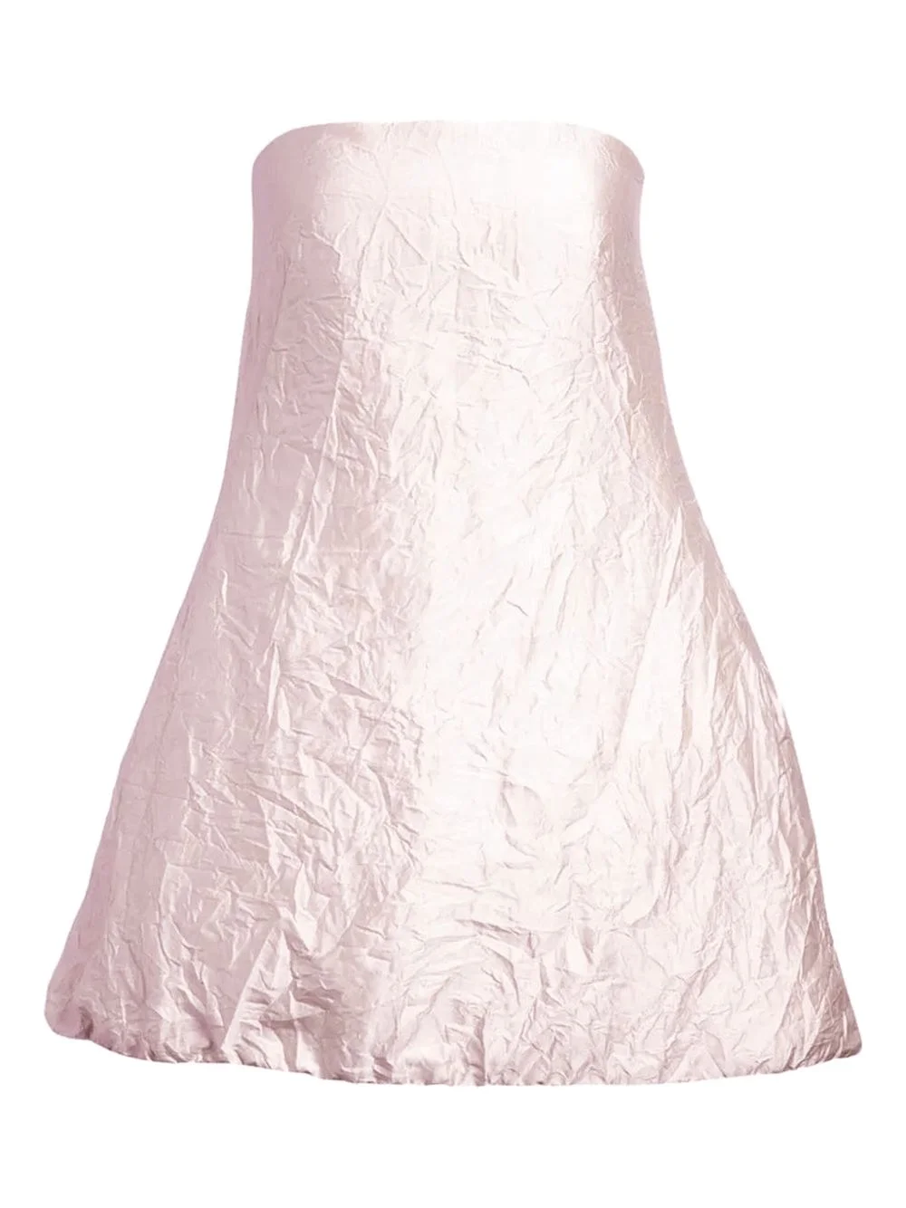 strapless mini dress - 1