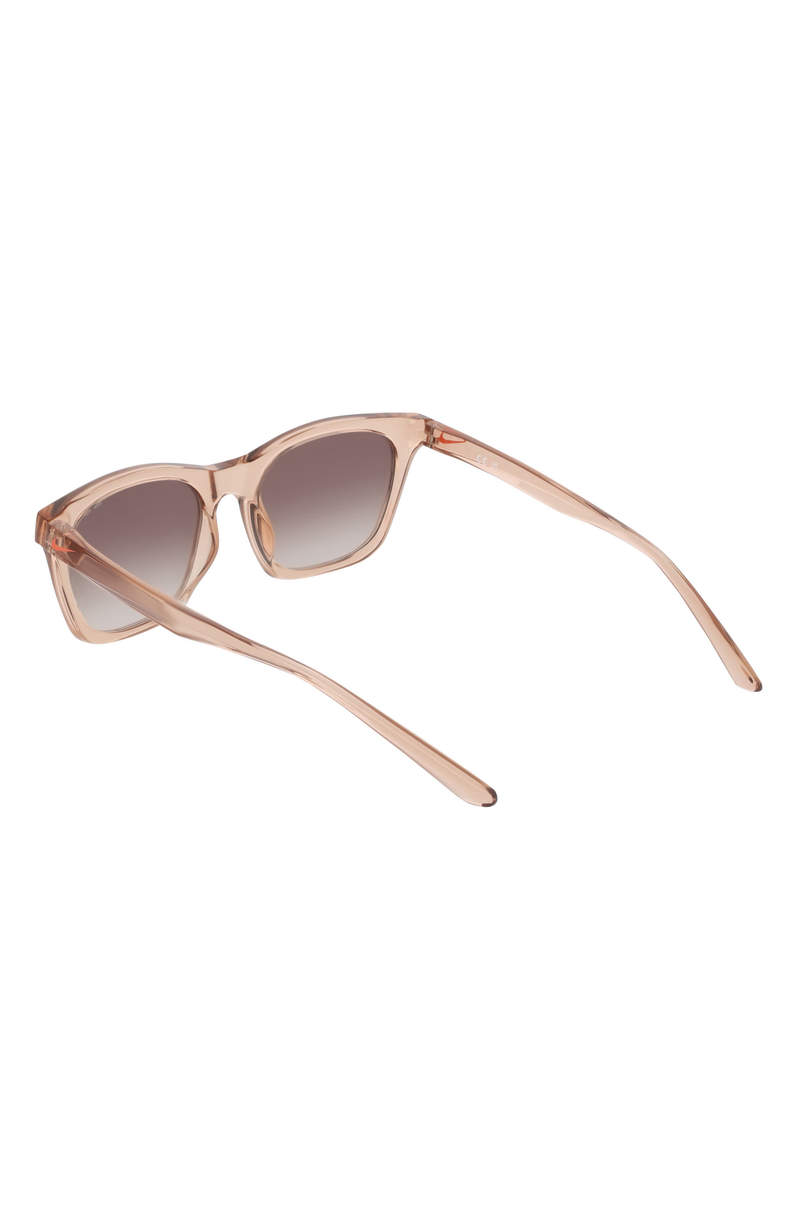 Nike Vital Flow 53mm Gradient Tea Cup Sunglasses in Washed Coral /Brown Gradient at Nordstrom - 7