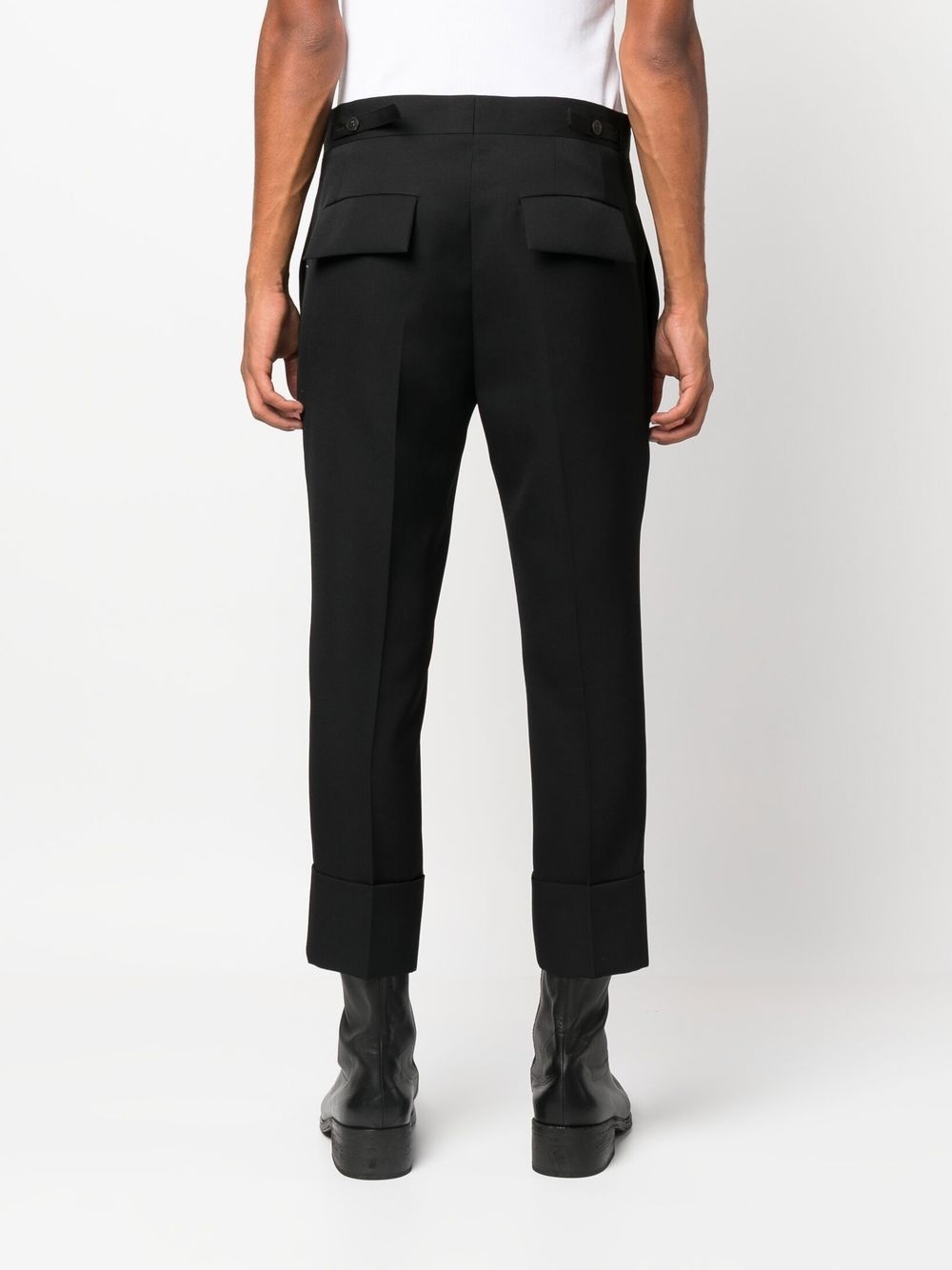 cropped wool trousers - 4