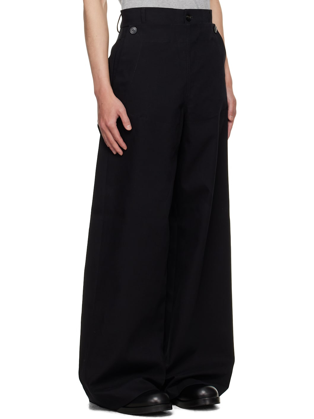 Black Sailor Trousers - 2