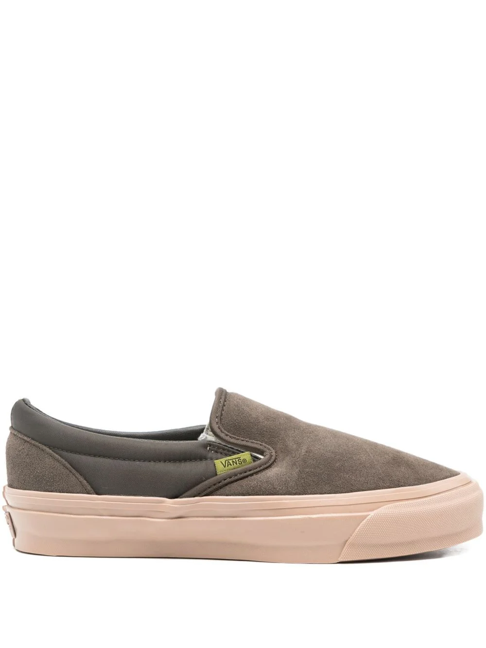 suede panelled sneakers - 1