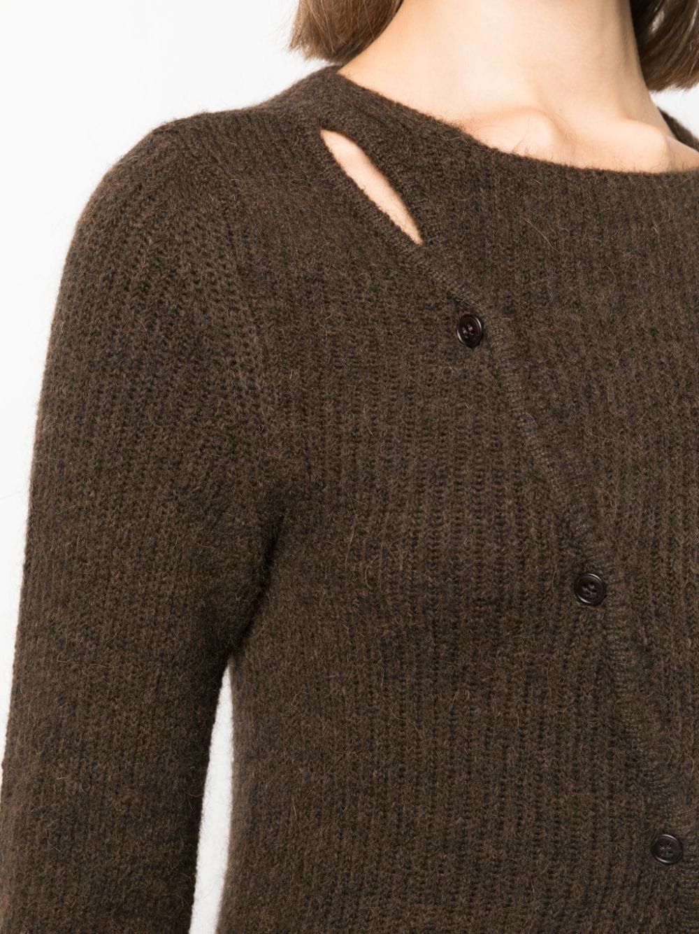 La Maille Pau asymmetric cardigan - 5