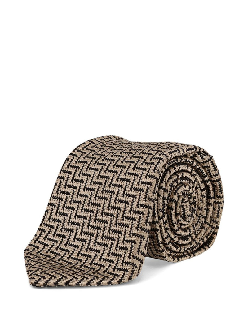 TOM FORD patterned tie outlook