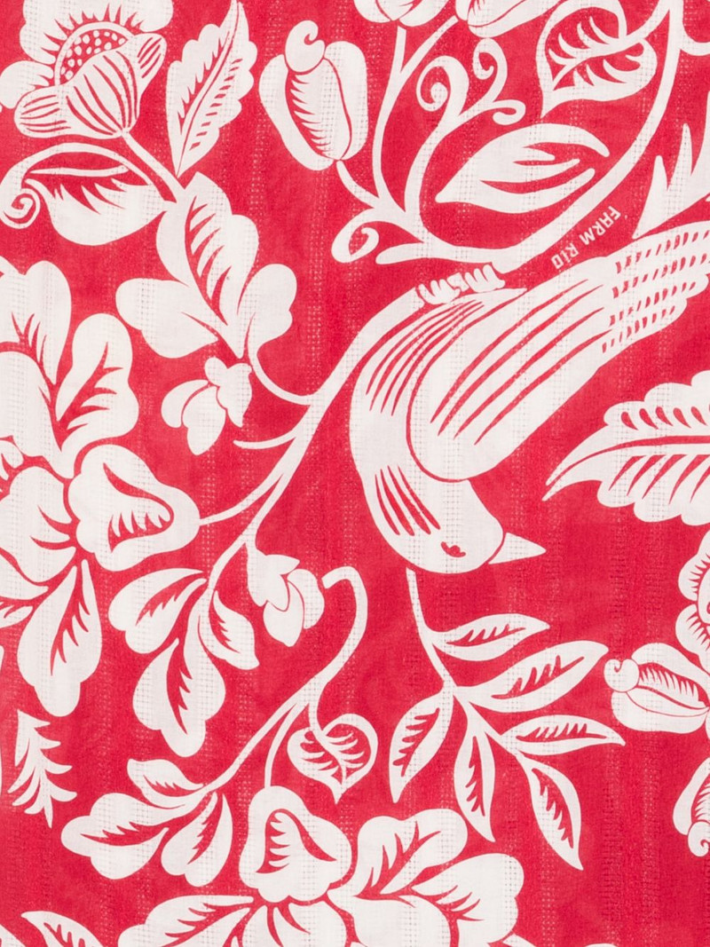 FARM RIO bird floral-print beach cover-up outlook