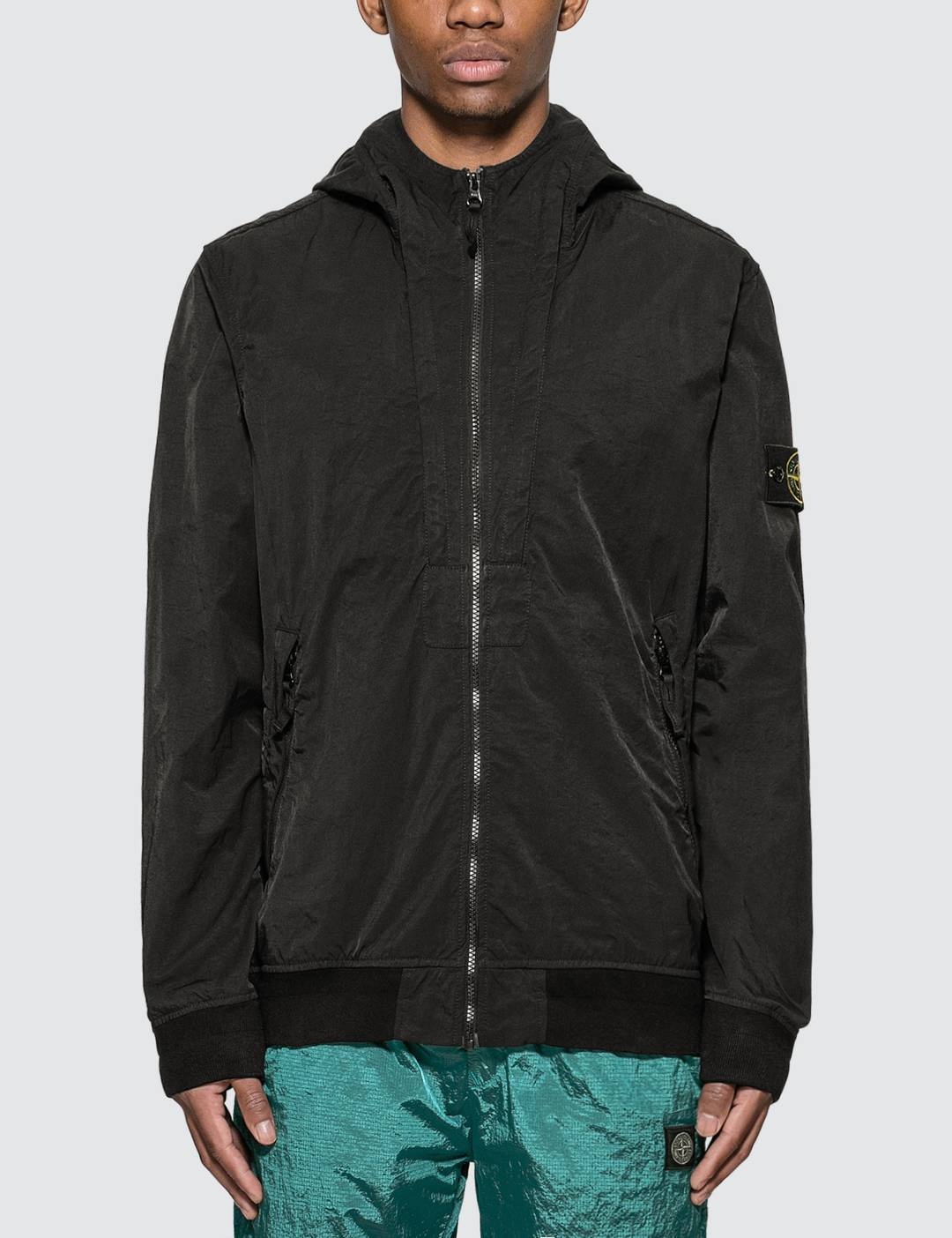 Tightly Woven Nylon Twill Hooded Jacket - 1