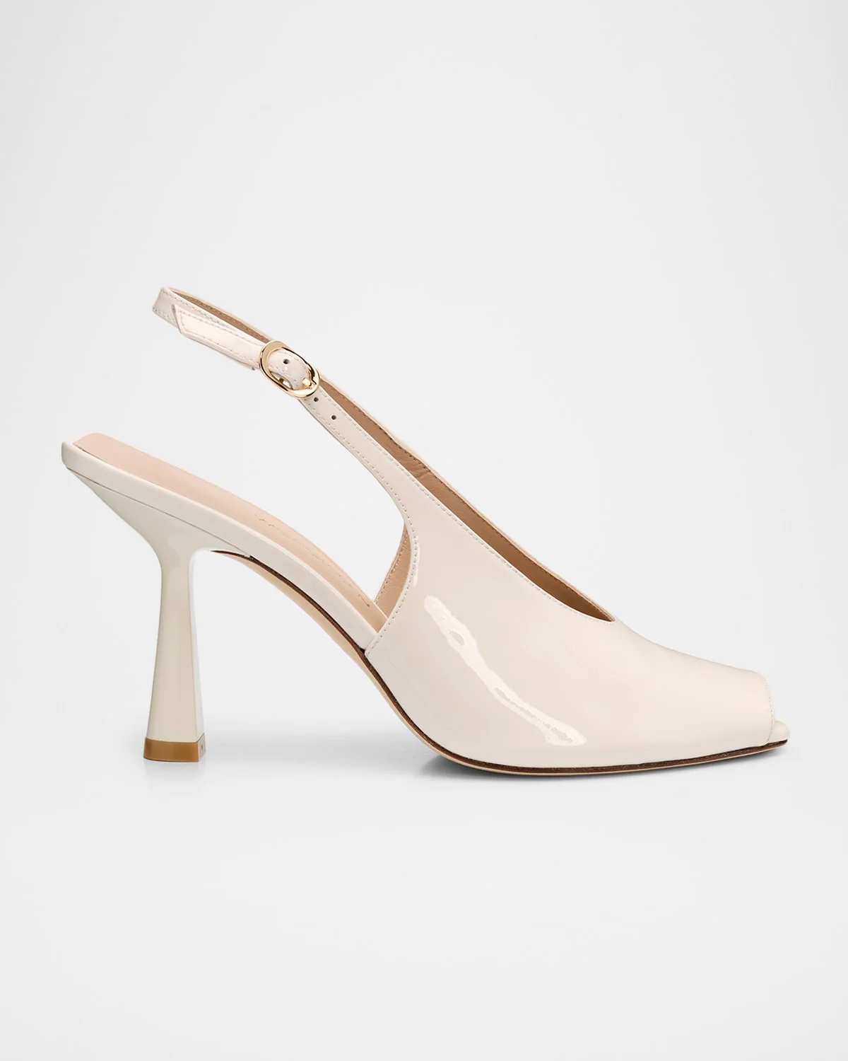 85mm Val Patent Leather Slingback Pumps - 1