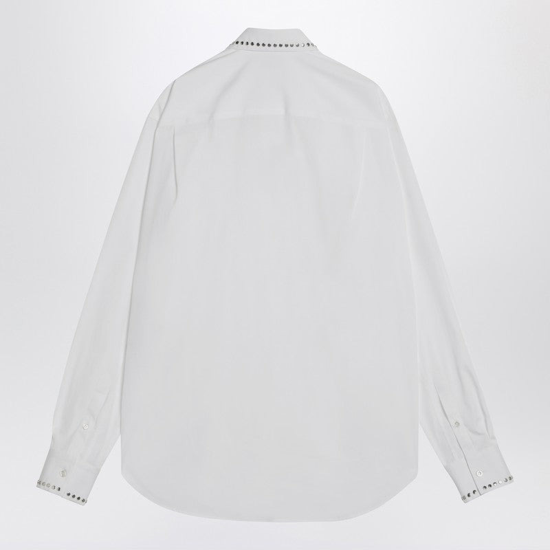 Alexander Mcqueen White Cotton Shirt With Studs Men - 2