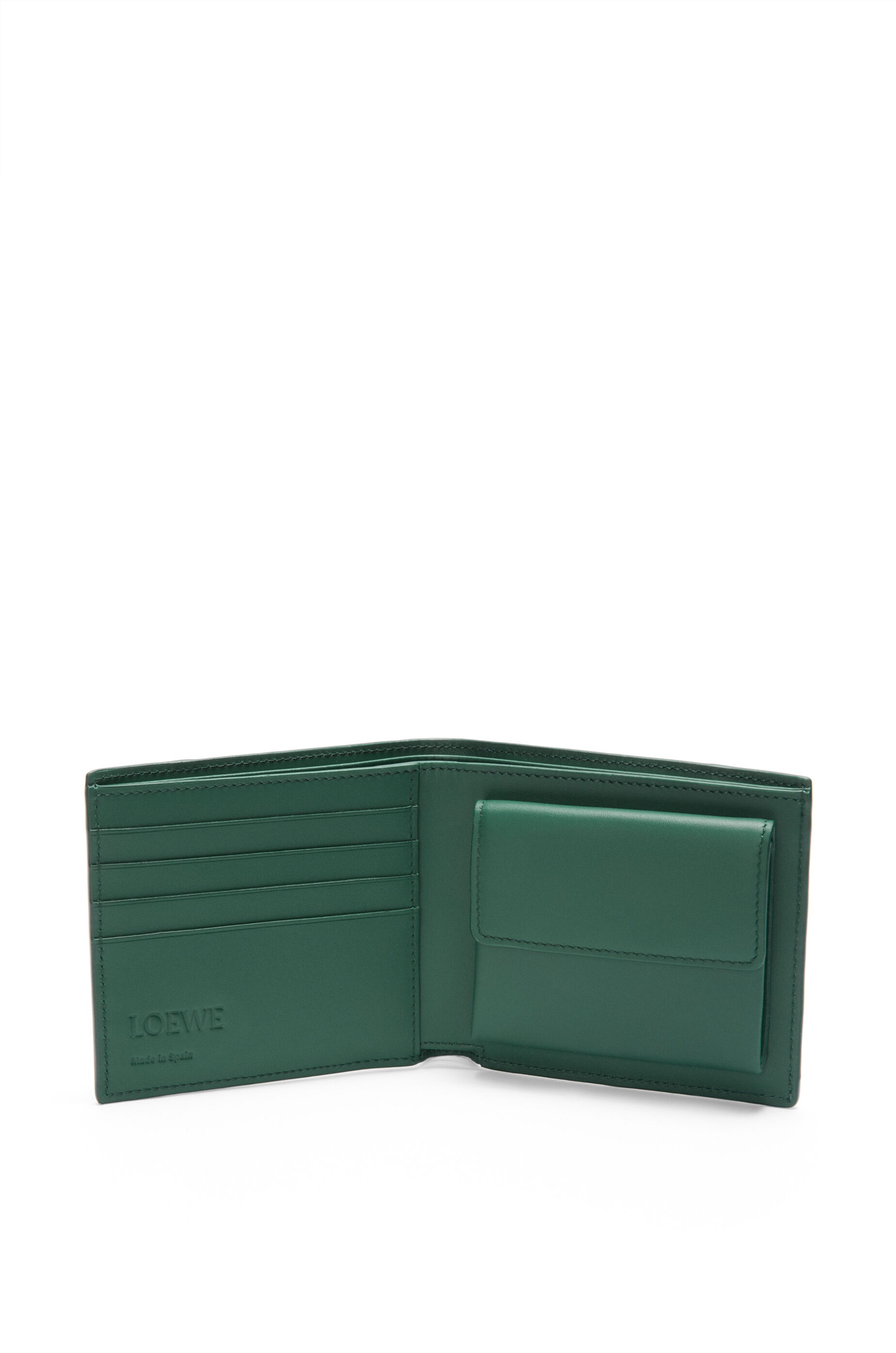 Puzzle bifold coin wallet in classic calfskin - 2