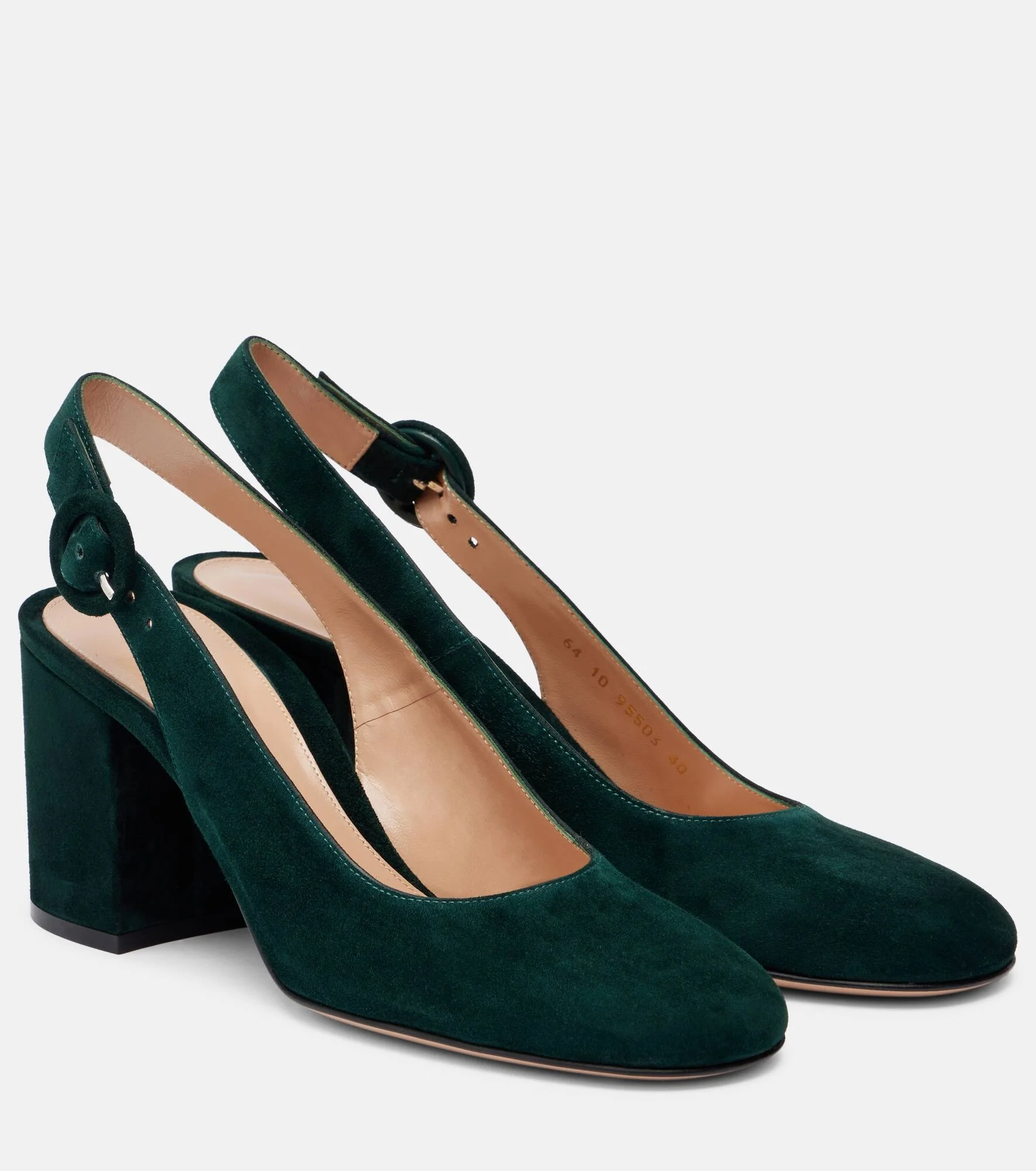 Suede slingback pumps - 1