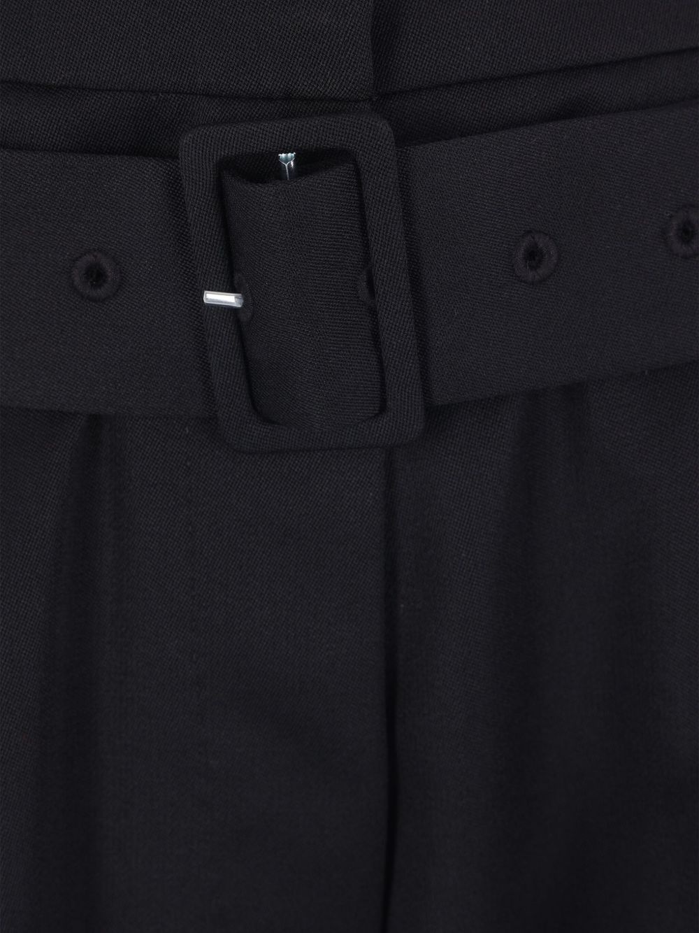 belted cuffed wide-leg trousers - 4