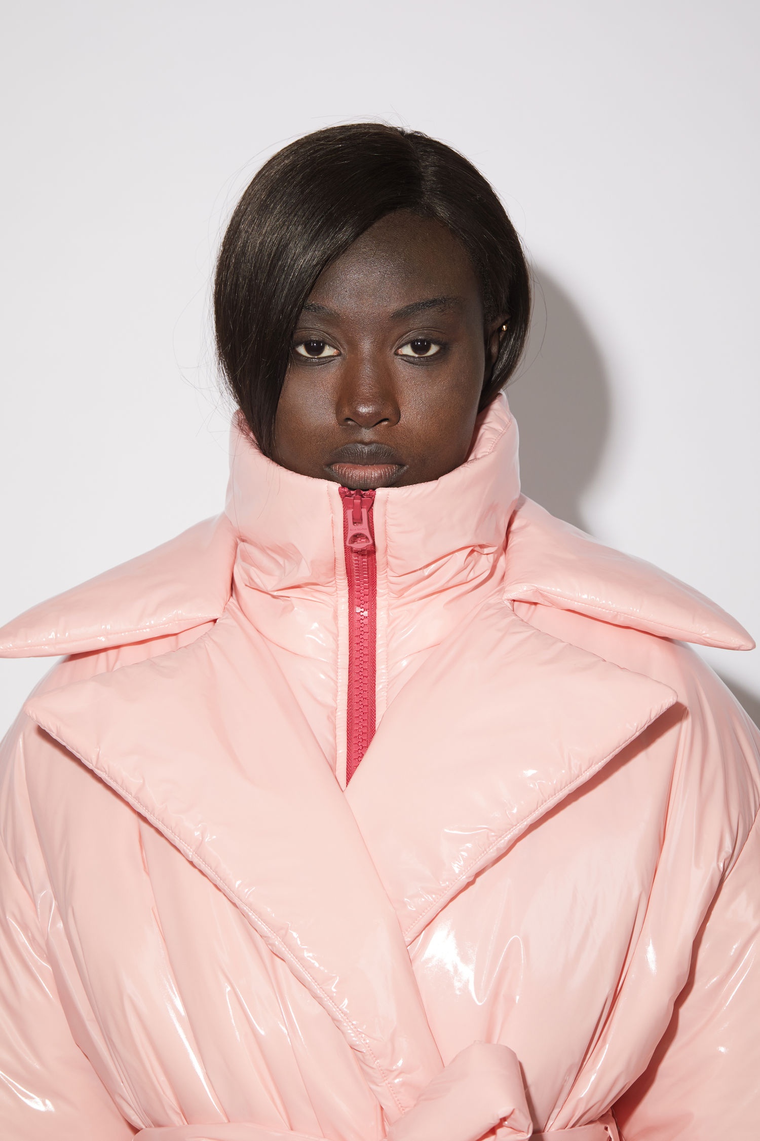 Padded face coat - Blush pink - 6