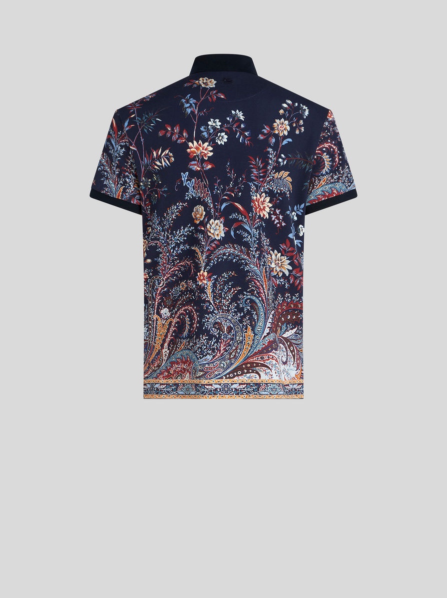 FLORAL PAISLEY POLO SHIRT - 5