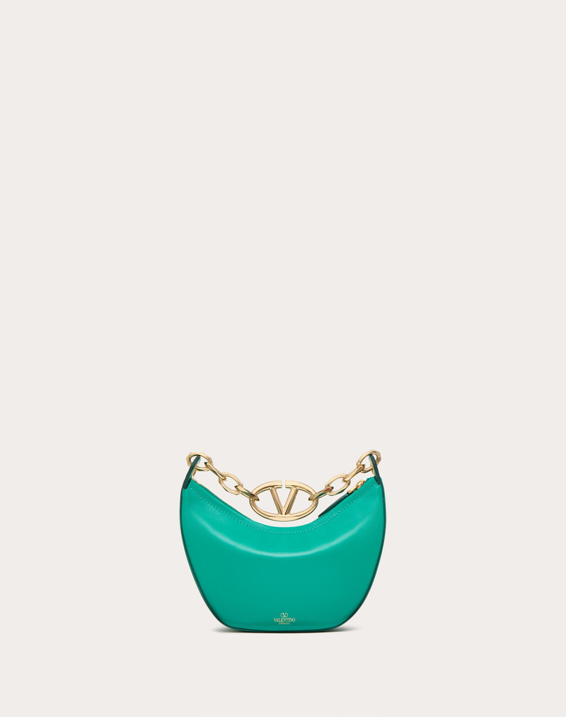 VLOGO MOON MINI HOBO BAG IN NAPPA LEATHER WITH CHAIN 4