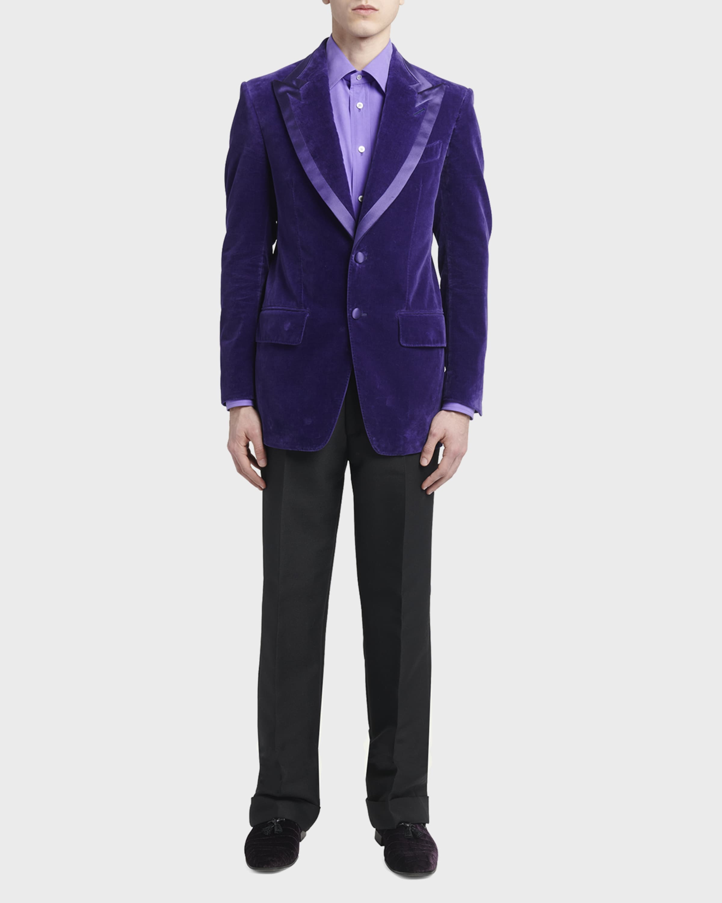 Men's Atticus Compact Velvet Cocktail Jacket - 1