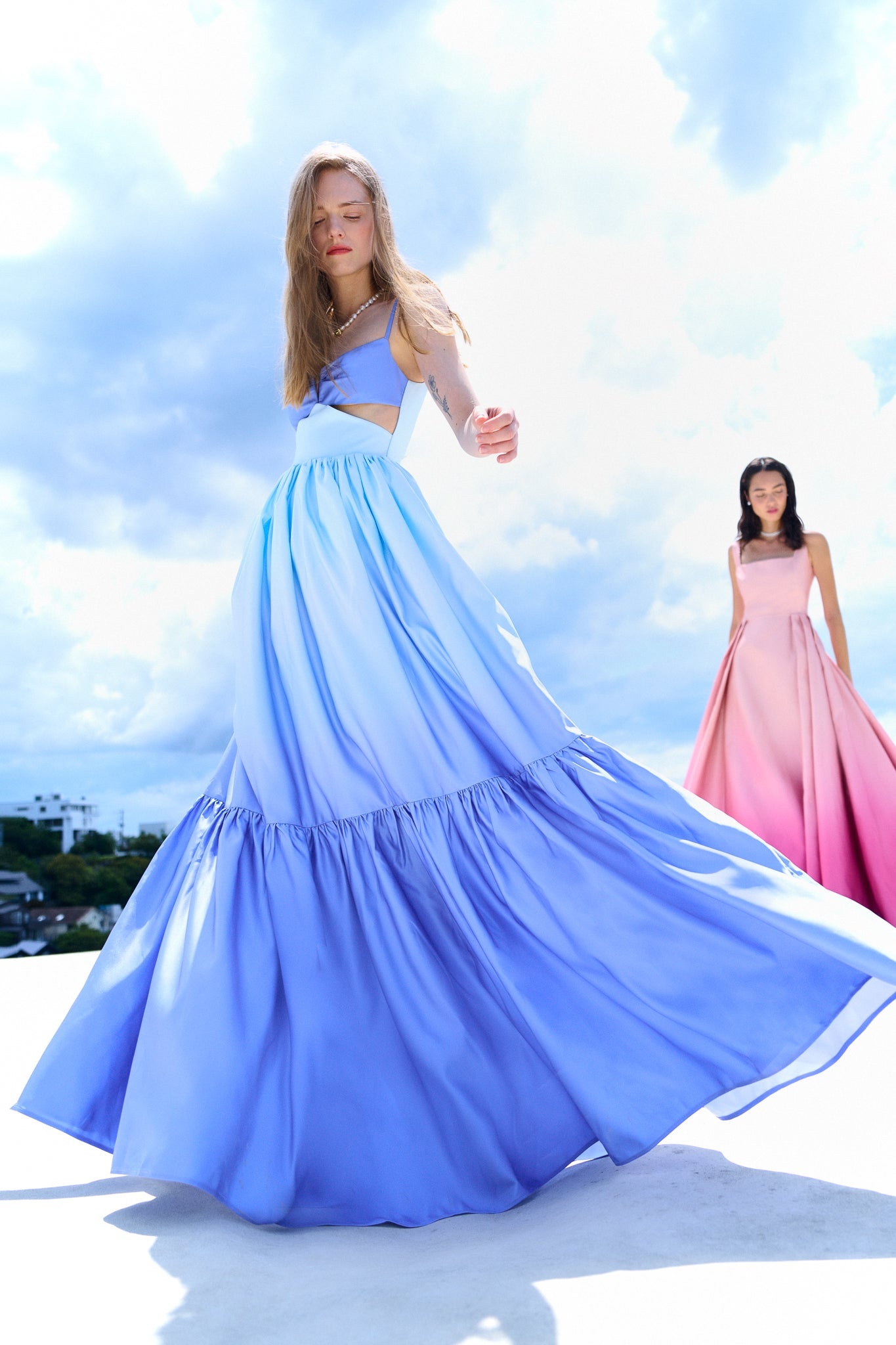 NOVA SATIN GOWN - 2