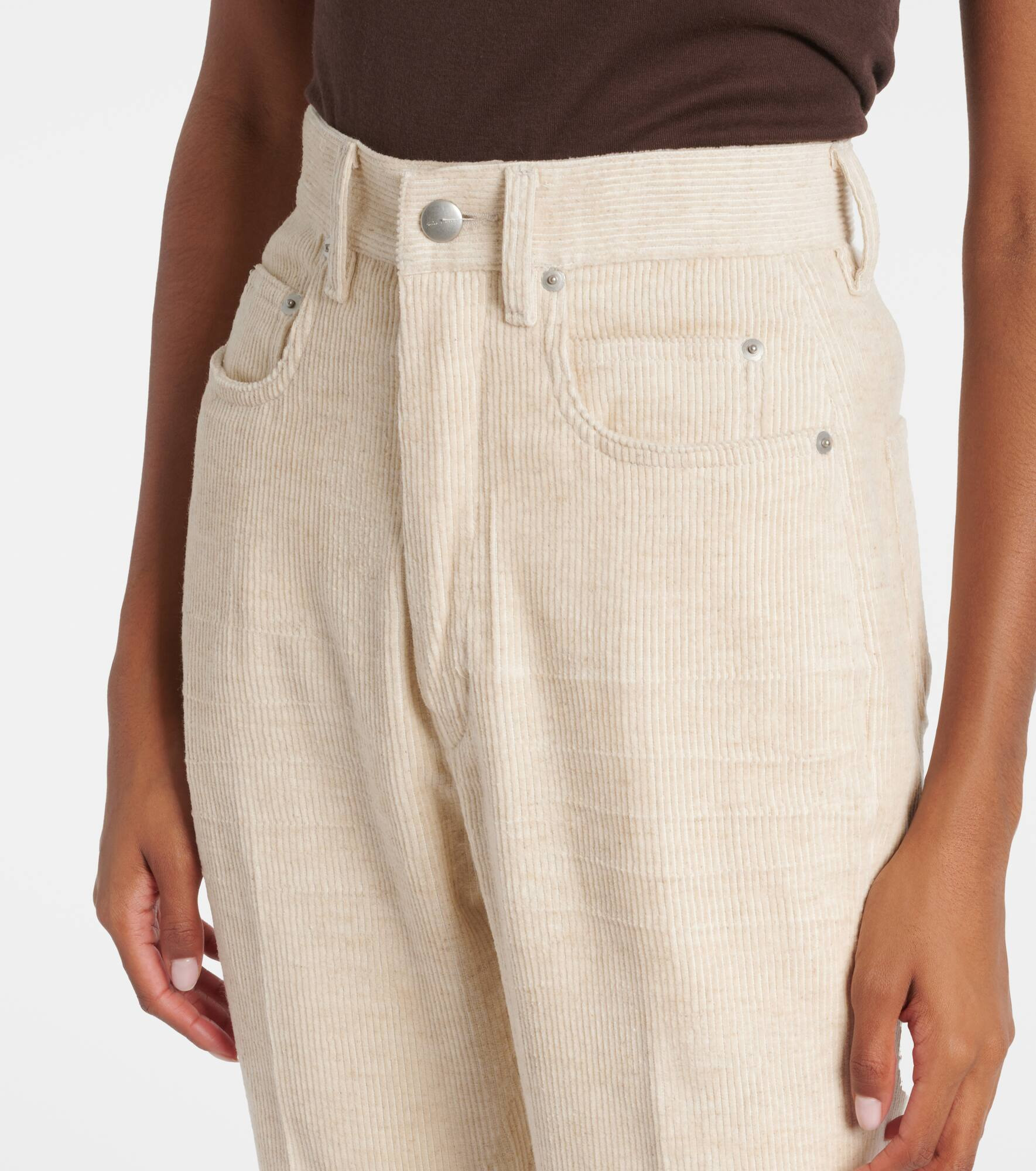 Bolan cotton and linen bootcut jeans - 4