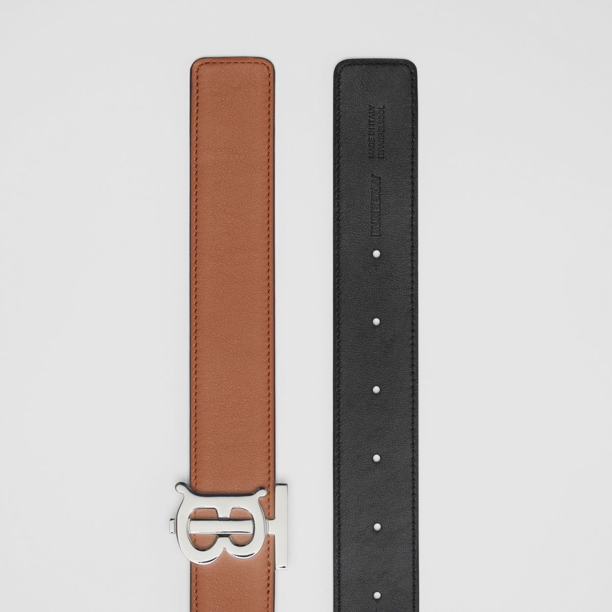 Reversible Monogram Motif Leather Belt - 7